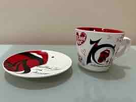 Acid Black Cherryコースター付きカップ Amazon.co.jp: Acid Black Cherry マグカップ&プレートセット白